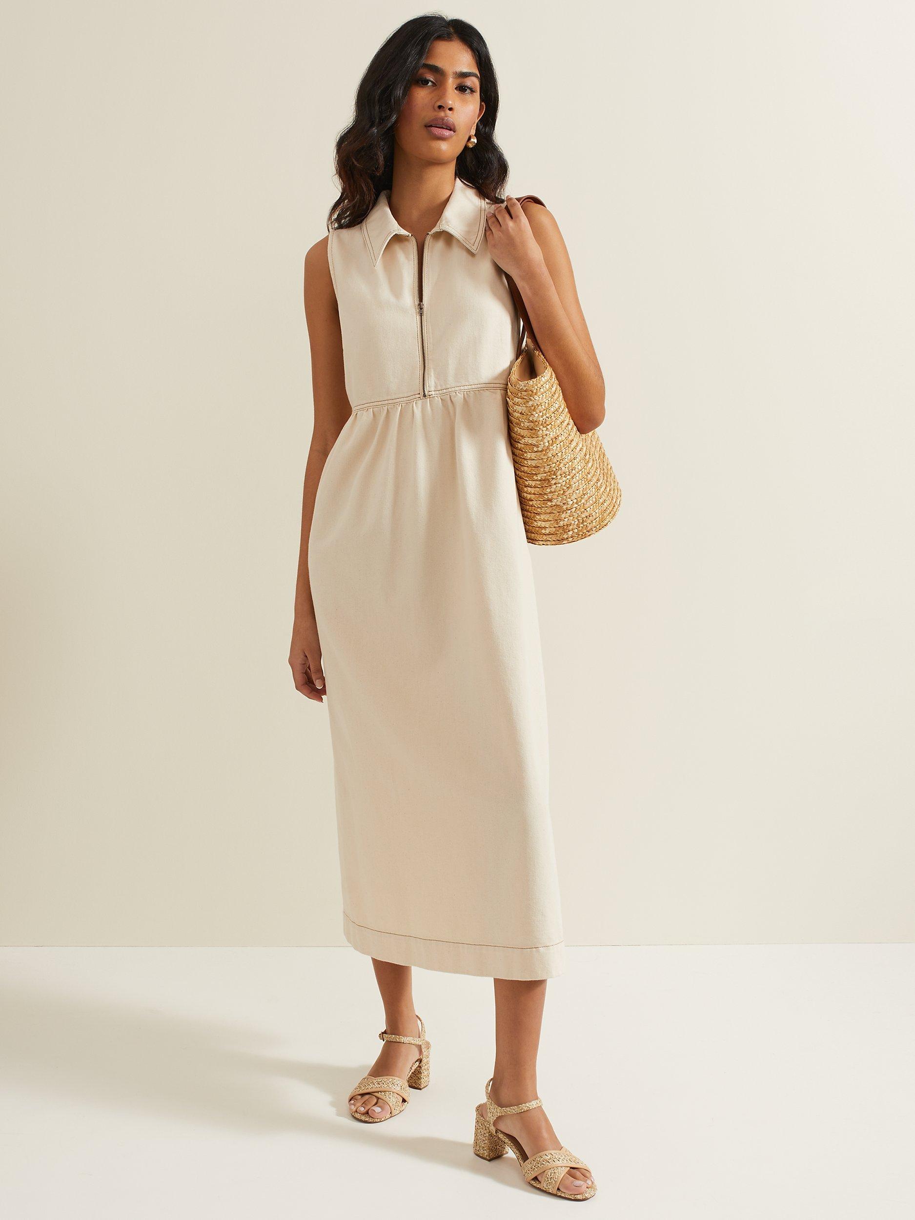 Phase Eight Blakely Dress, Cream, 16