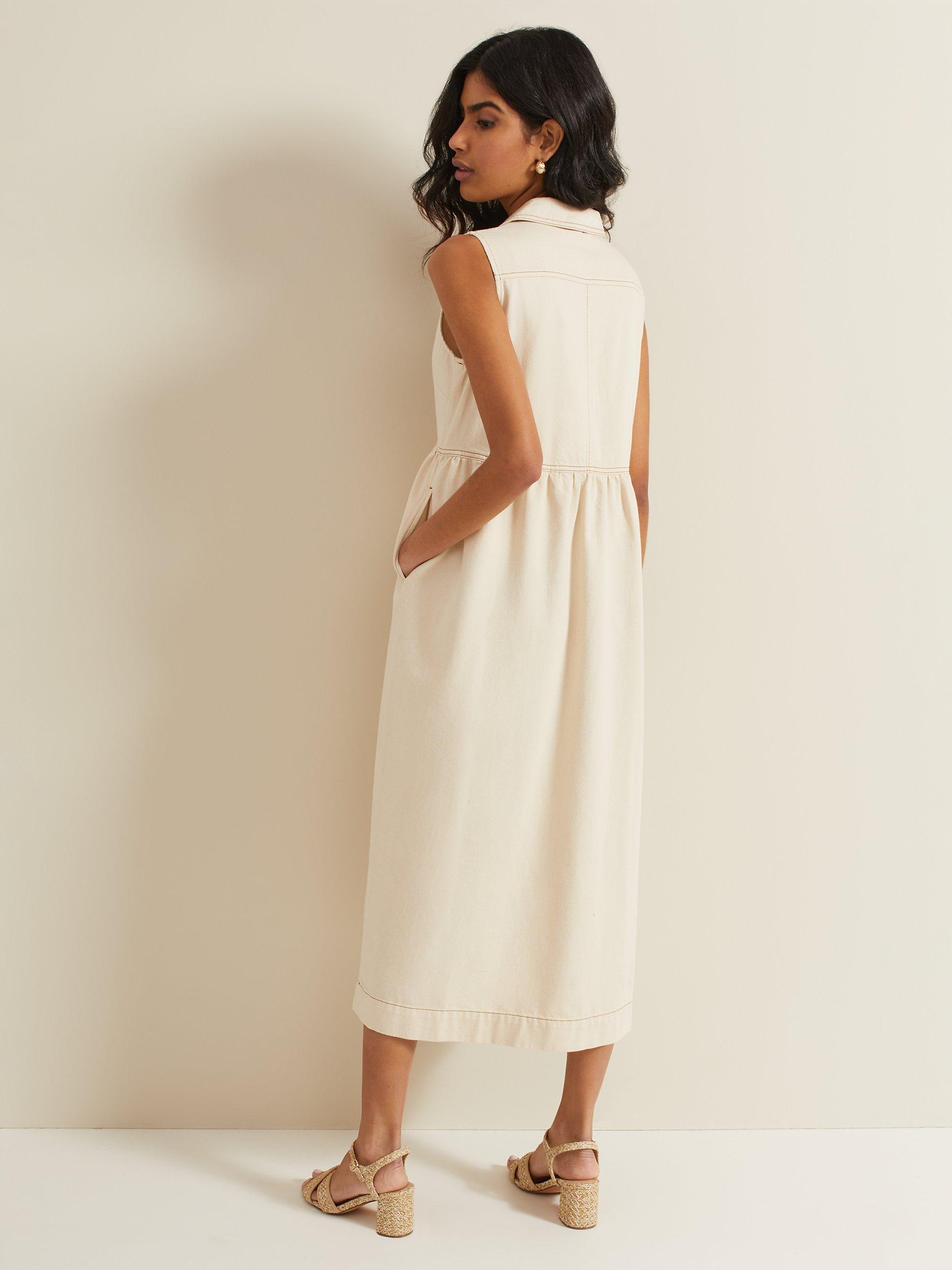 Phase Eight Blakely Dress, Cream, 16