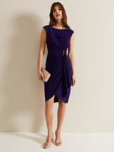 Phase Eight Andrea Tapework Dress, Violet