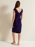 Phase Eight Donna Draped V-Back Dress, Purple