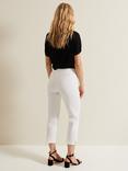 Phase Eight Miah Stretch Capri Trousers, White