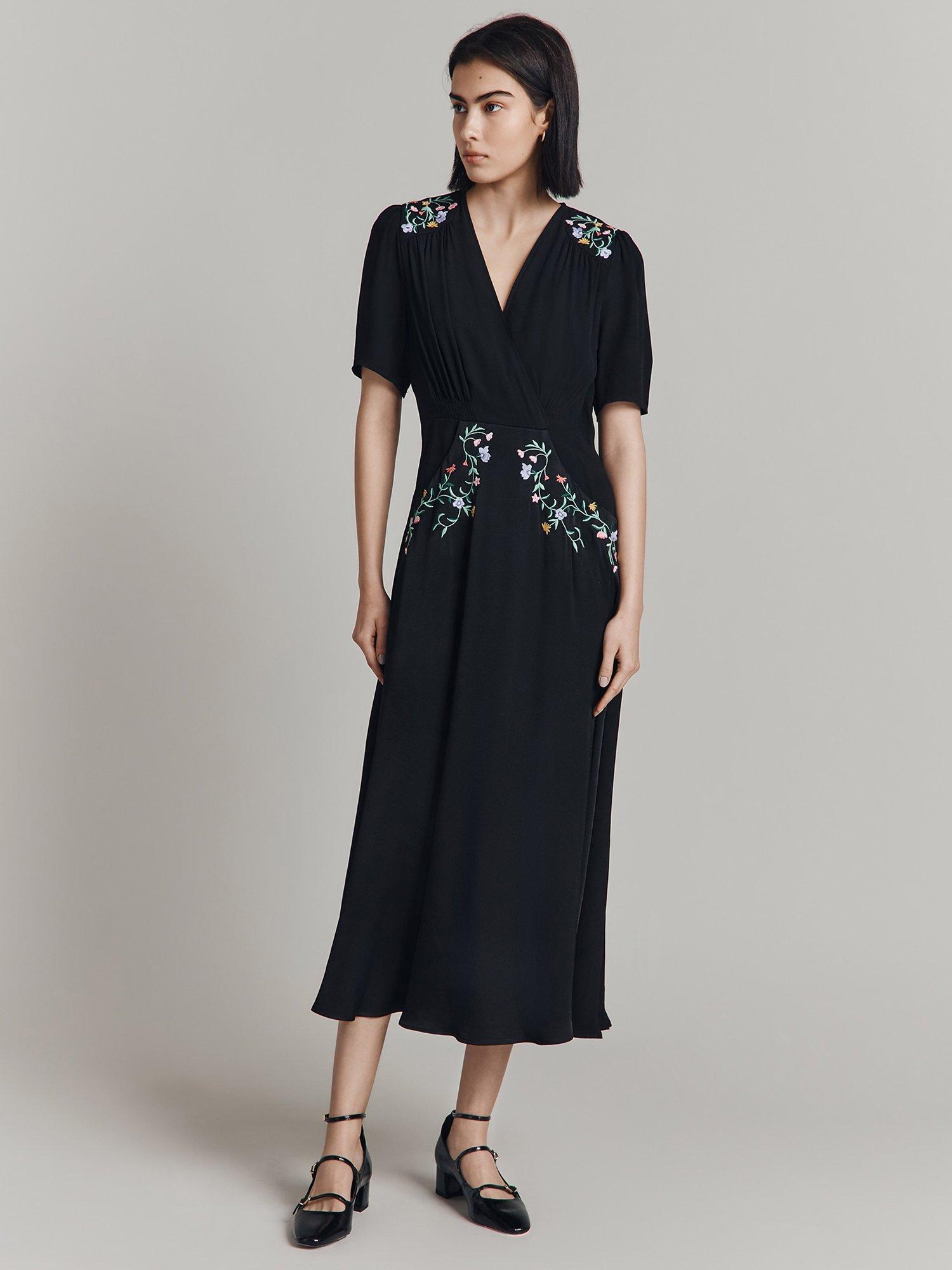 Ghost Maeve Floral Embroidery Dress