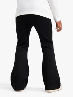 Lindex Kids' Punto Flared Stretch Leggings - view 2, Black