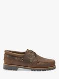 Chatham Sperrin Leather Boat Shoes, Dark Brown