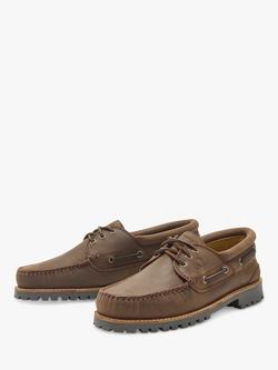 Chatham Sperrin Leather Boat Shoes - view 2, Dark Brown