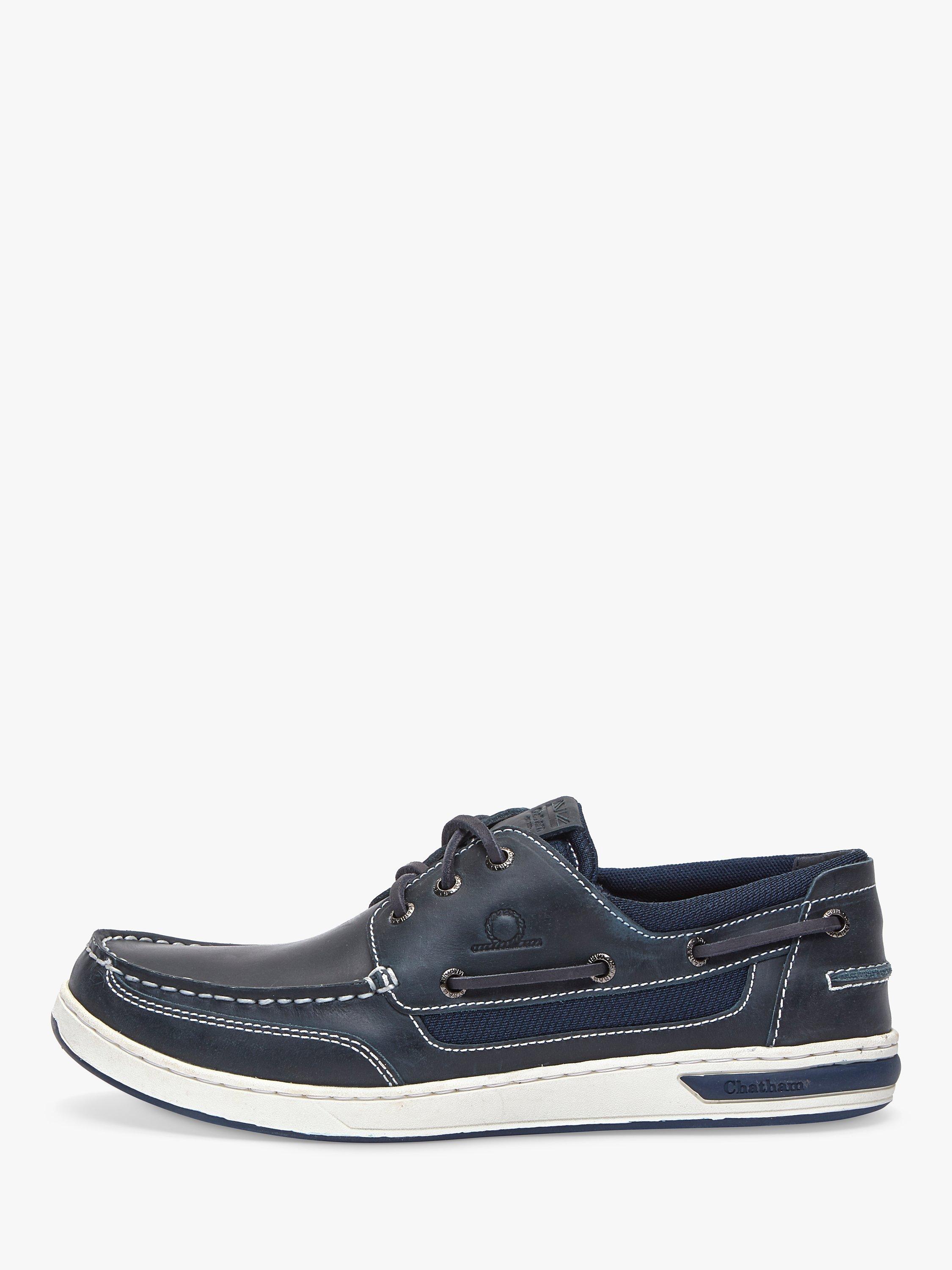 Product image 3 of 4, which shows Chatham Buton G2 Premium Leather Deck Shoes, Navy, 9S