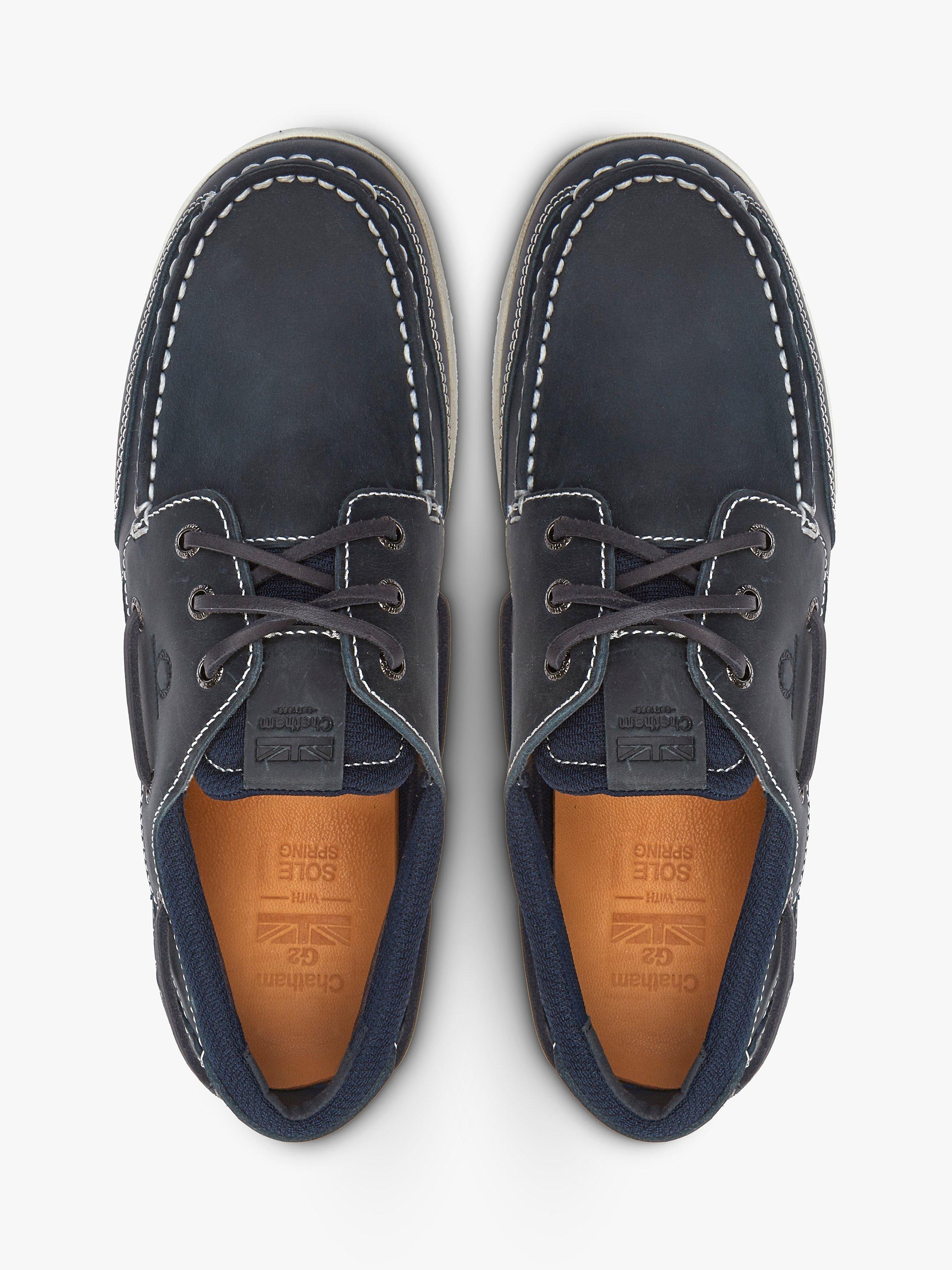 Product image 4 of 4, which shows Chatham Buton G2 Premium Leather Deck Shoes, Navy, 9S