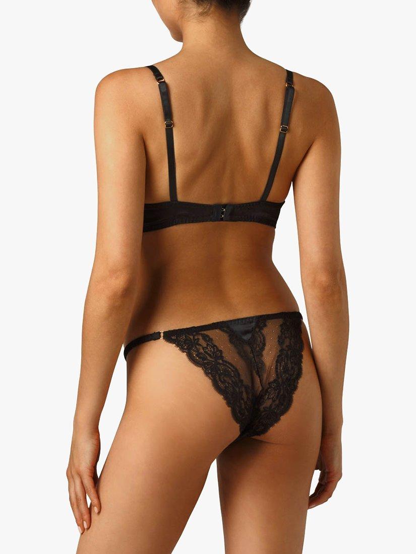Product image 3 of 5, which shows Coco de Mer Seraphine Brazilian Knickers, Black, S