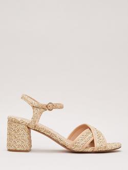 Phase Eight Raffia Block Heel, Natural, Natural