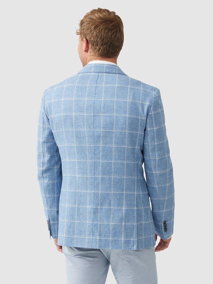 Rodd & Gunn Mayfield Park Linen Blend Slim Fit Jacket, Zenith, XS