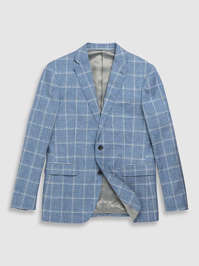 Rodd & Gunn Mayfield Park Linen Blend Slim Fit Jacket, Zenith, XS