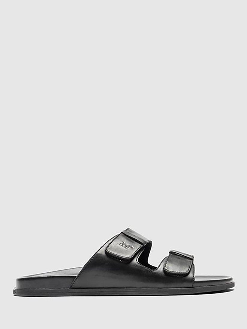 Product image 1 of 8, which shows Rodd & Gunn Kendrick Place Footbed Leather Sandals, Nero, 7