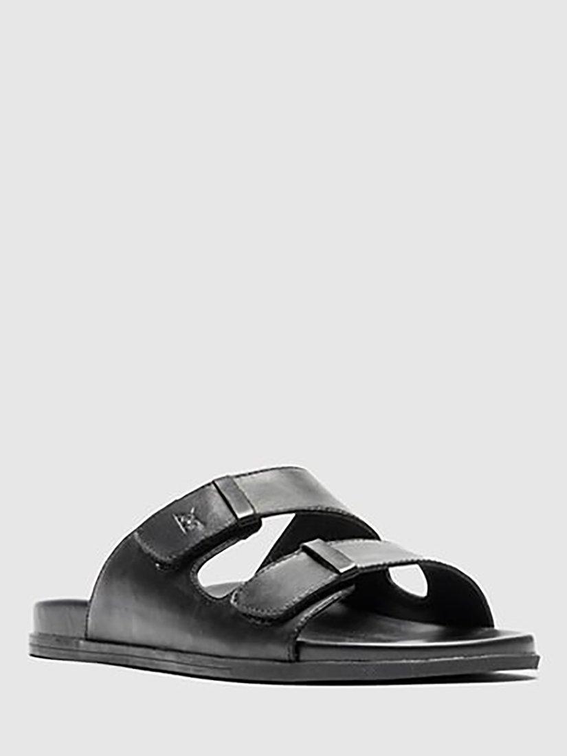 Product image 2 of 8, which shows Rodd & Gunn Kendrick Place Footbed Leather Sandals, Nero, 7