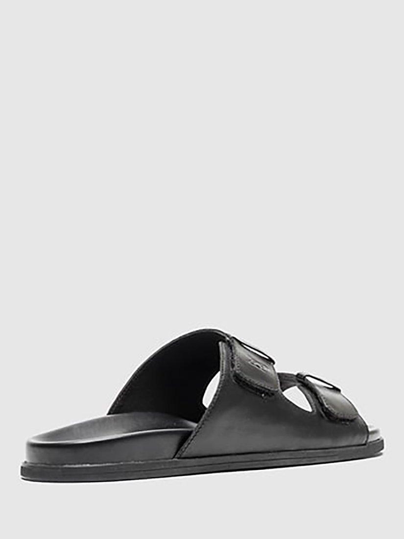 Product image 3 of 8, which shows Rodd & Gunn Kendrick Place Footbed Leather Sandals, Nero, 7