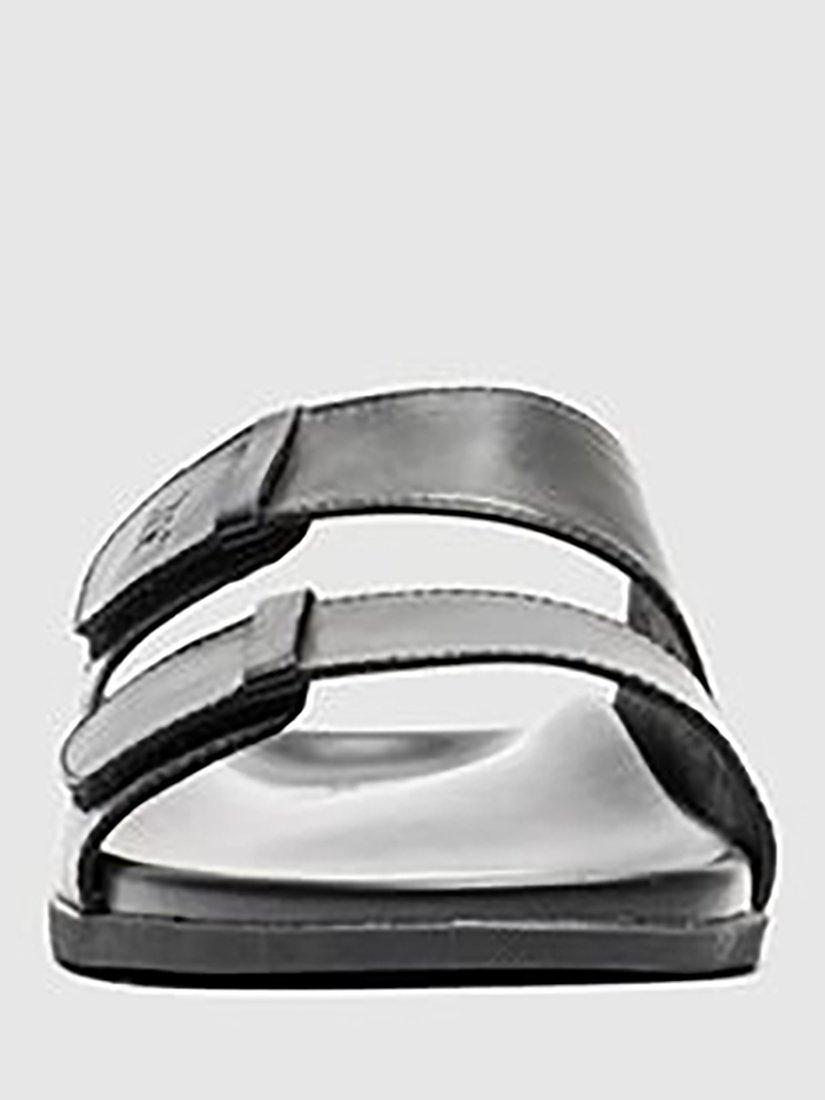Product image 4 of 8, which shows Rodd & Gunn Kendrick Place Footbed Leather Sandals, Nero, 7