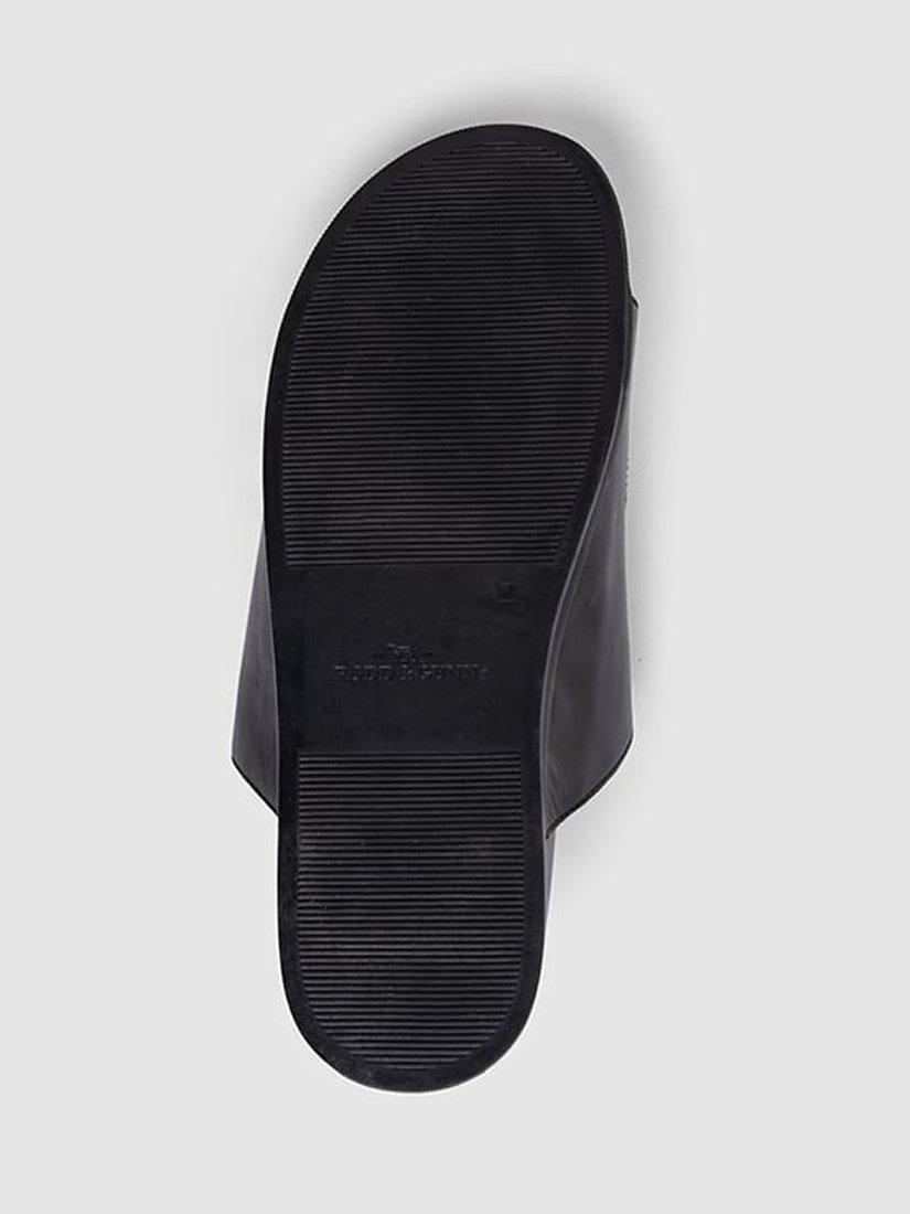 Product image 7 of 8, which shows Rodd & Gunn Kendrick Place Footbed Leather Sandals, Nero, 7