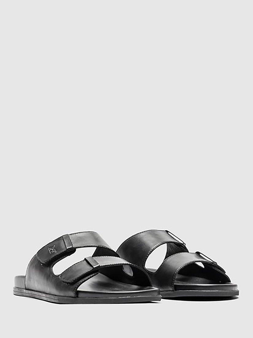 Product image 8 of 8, which shows Rodd & Gunn Kendrick Place Footbed Leather Sandals, Nero, 7