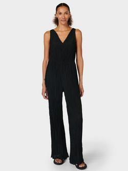 Sweaty Betty Perforated Plisse Jumpsuit, Black