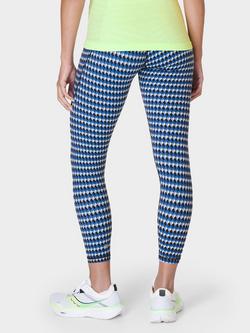 Sweaty Betty Power 7/8 Gym Leggings - view 2, Blue Court Geo Print