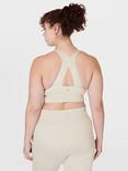 Sweaty Betty Gaia Yoga Sports Bra, Creme Beige Marl