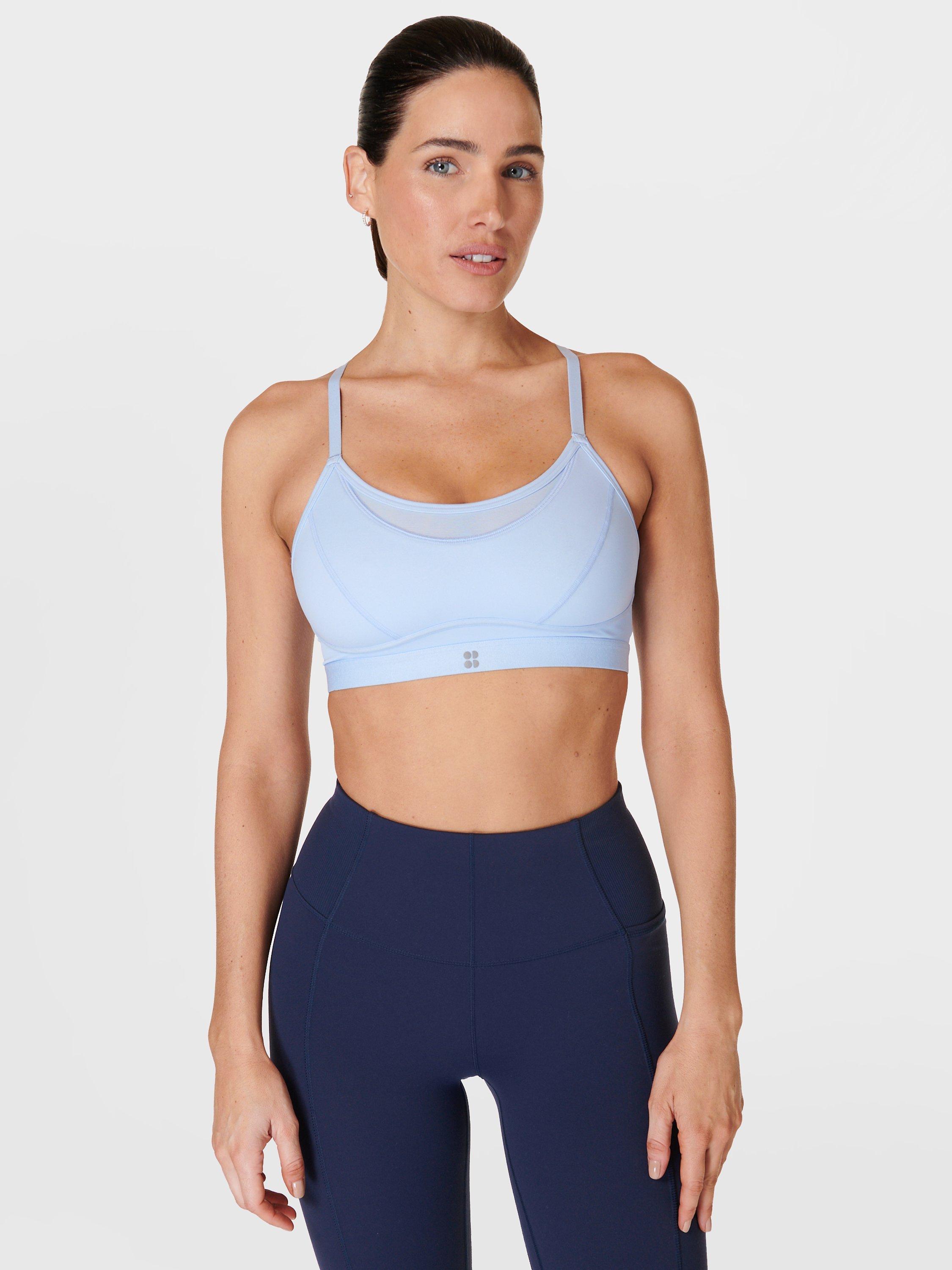 Sweaty Betty Power Icon Studio Sports Bra, Breeze Blue