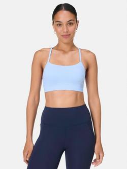 Sweaty Betty Spirit Restored Yoga Sports Bra, Breeze Blue