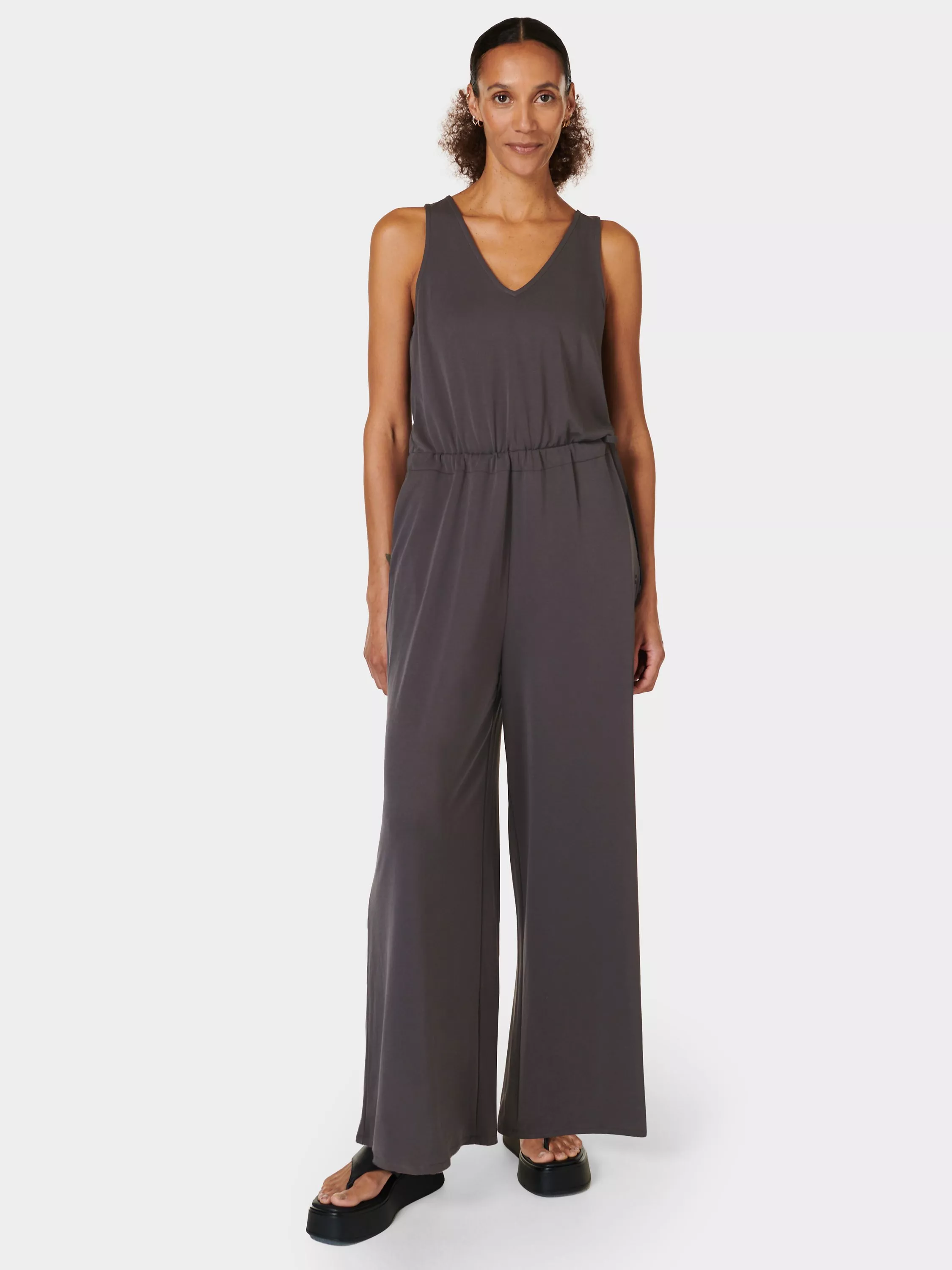 Sweaty Betty Cruise Sleeveless Jumpsuit Urban Grey