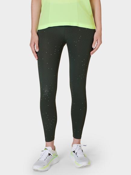 Sweaty Betty Zero Gravity Leggings, Green Grid Geo Print