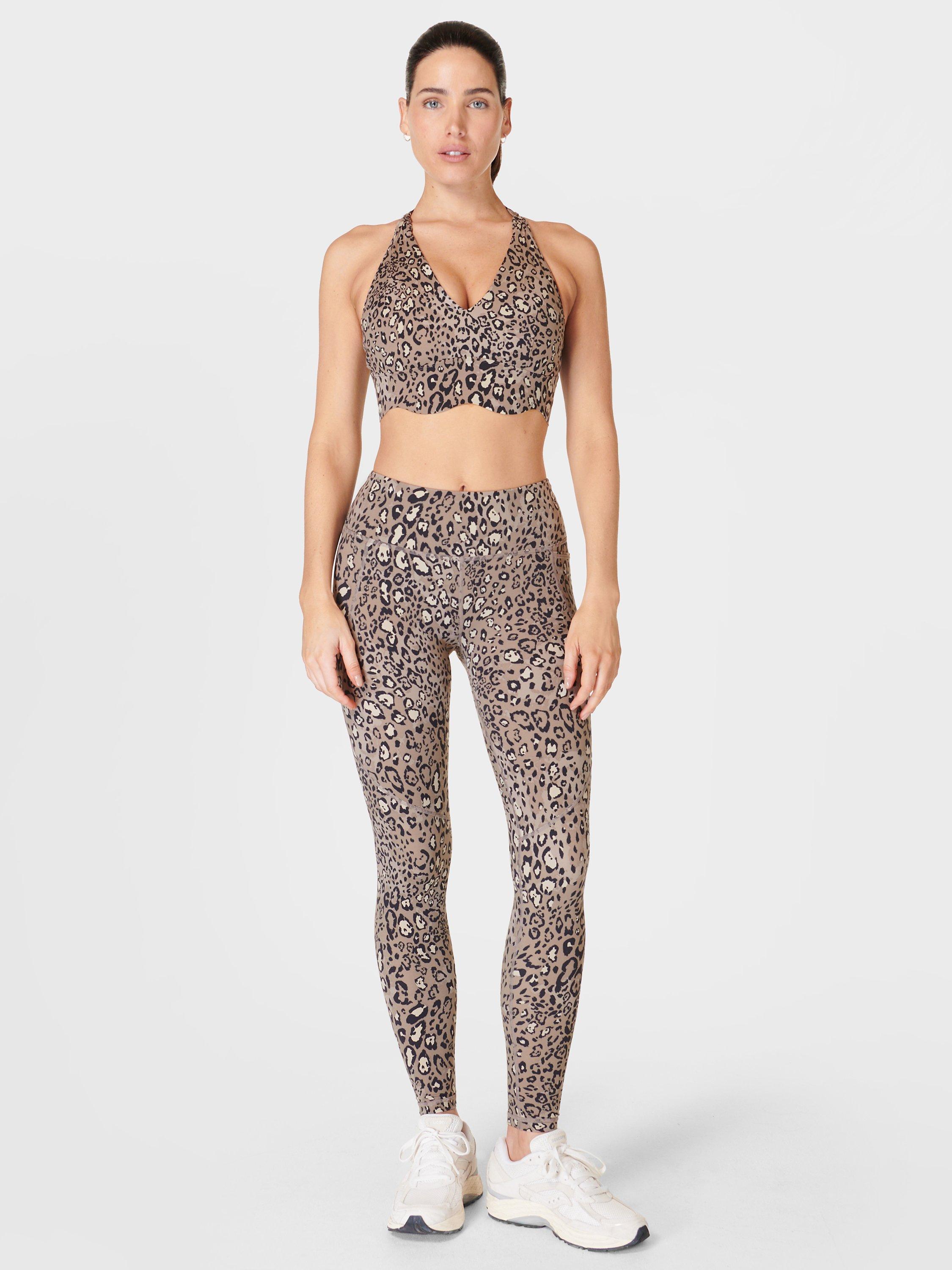 Sweaty Betty Power Workout Leggings Brown Multi