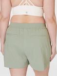 Sweaty Betty Summer Stretch Linen Blend Shorts, Savannah Green