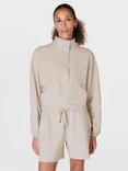 Sweaty Betty Explorer Half Zip Midlayer, Mineral Beige