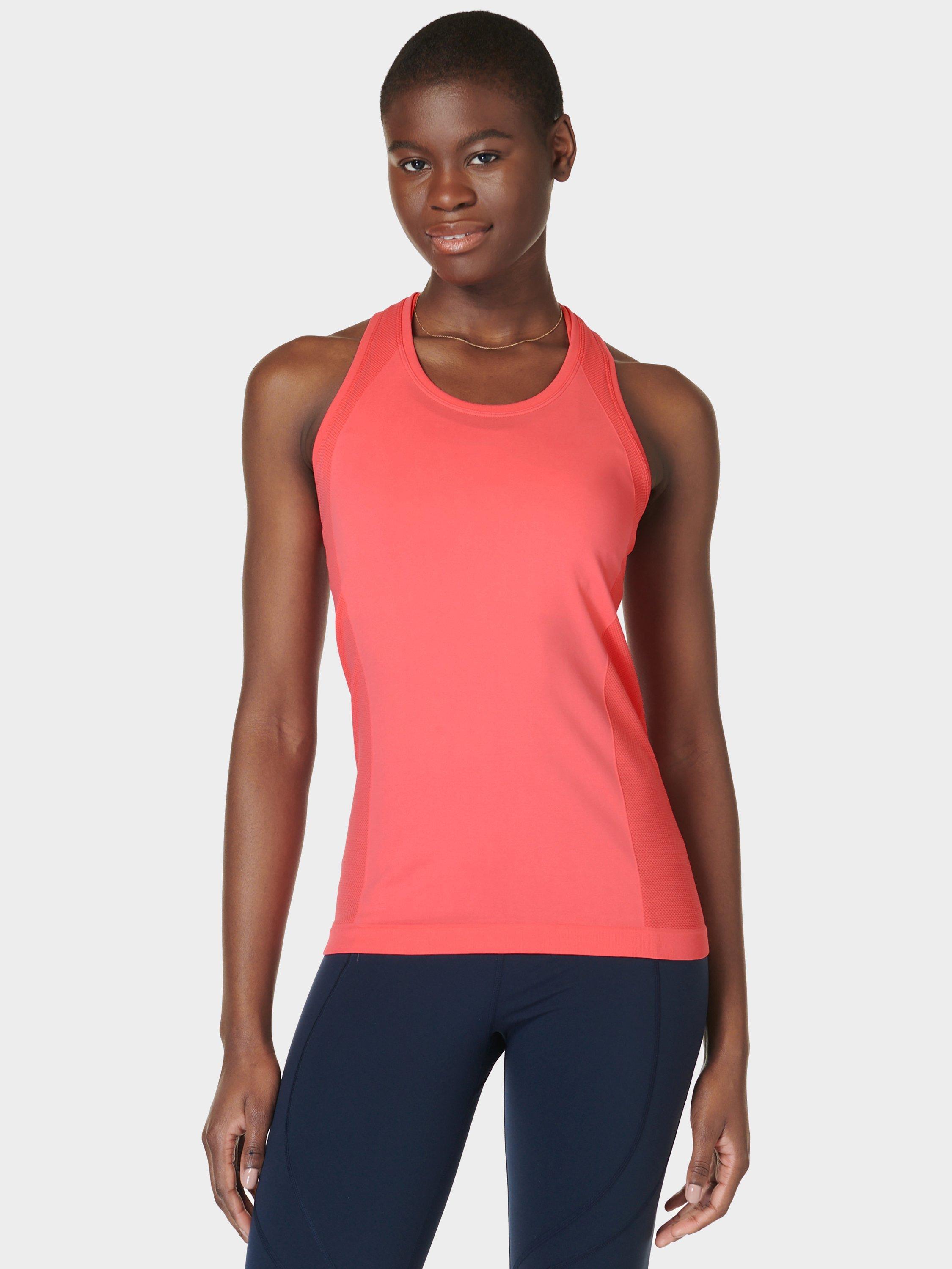 Sweaty Betty Athlete Sports Tank Top, Coral Pink