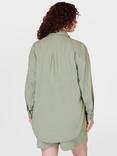 Sweaty Betty Summer Stretch Linen Utility Shirt, Savannah Green