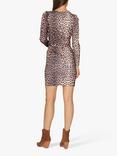 Sisters Point Glut Leopard Print Mini Dress, Brown