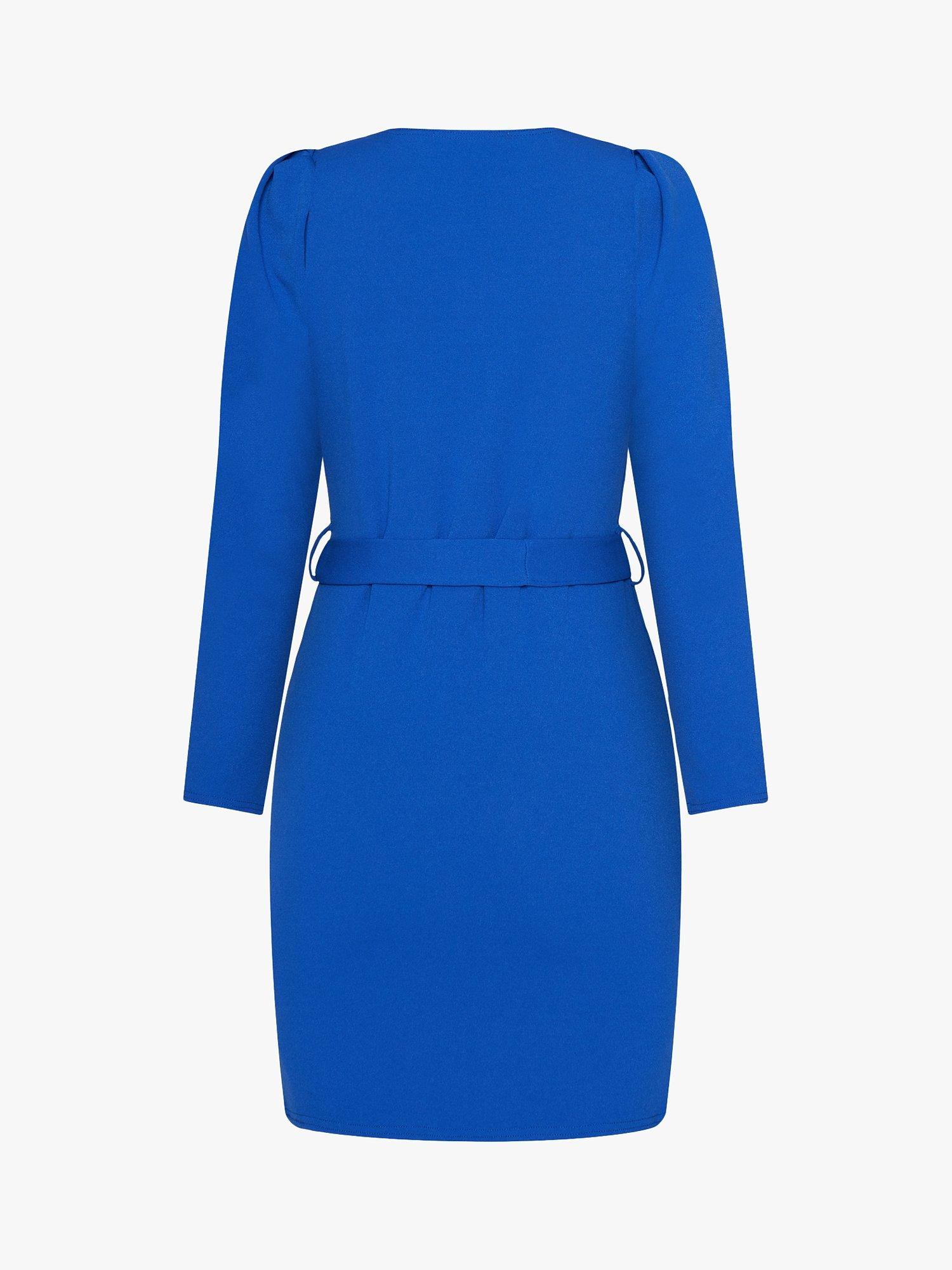 Product image 5 of 5, which shows Sisters Point Glut Wrap Mini Dress, Cobalt, L
