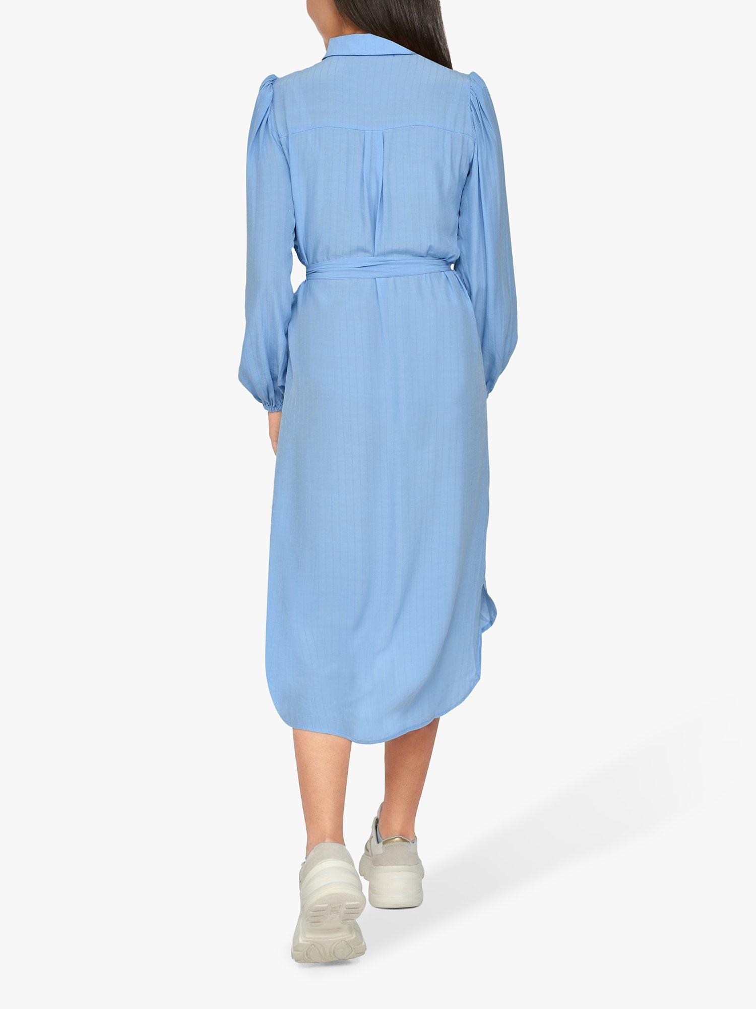 Product image 2 of 5, which shows Sisters Point Casual Look Shirt Dress, Sky Blue, XS