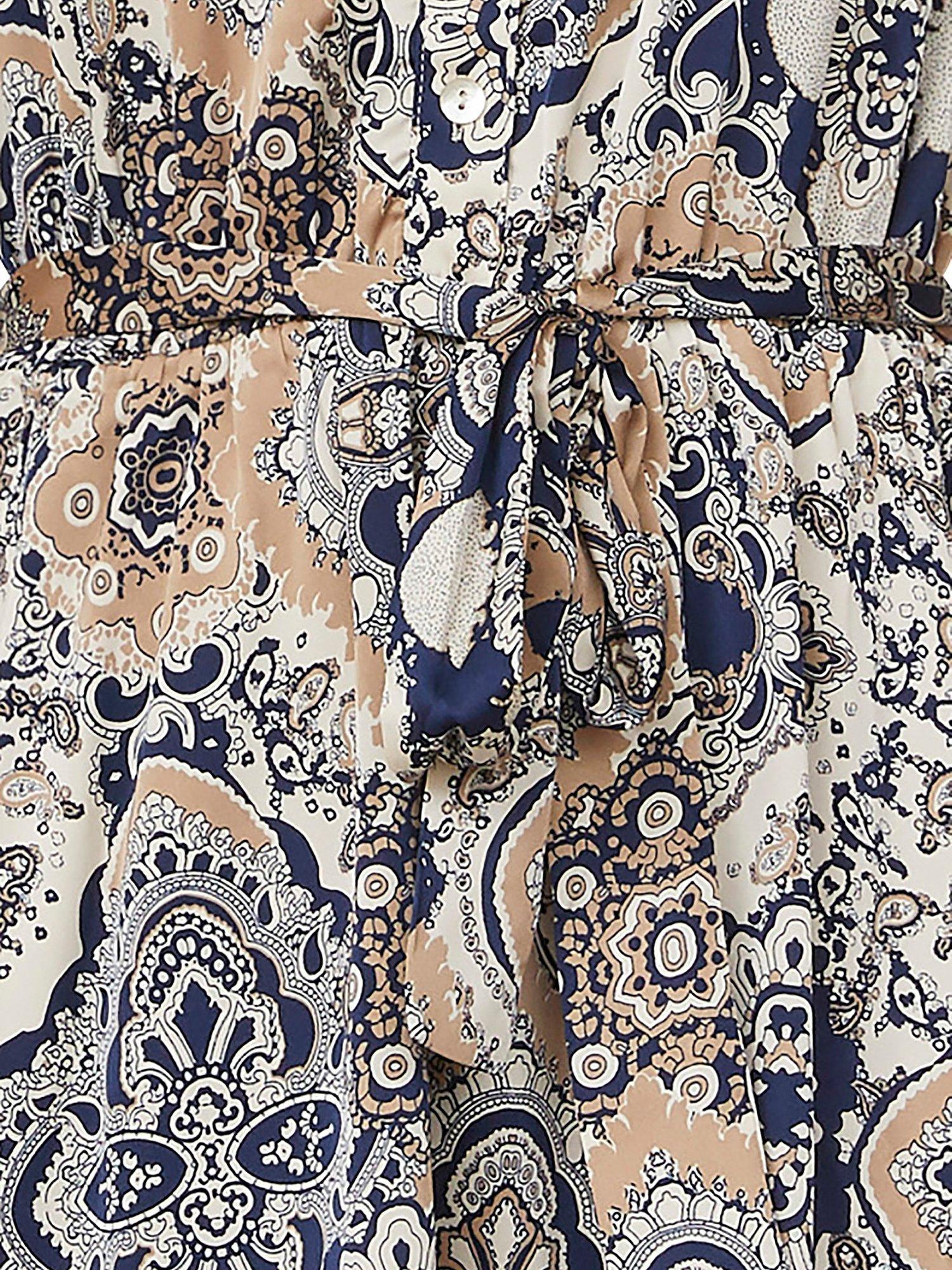 Product image 3 of 5, which shows Sisters Point Uloa Mini Dress, Paisley, XS