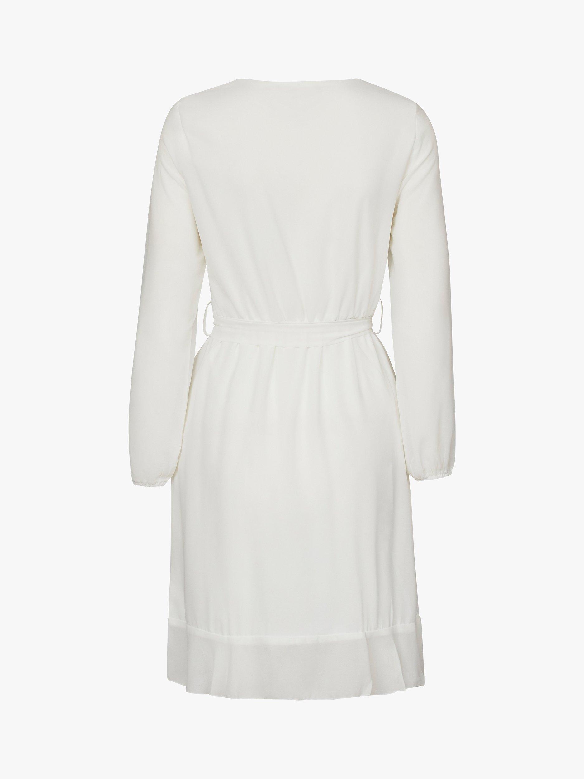 Product image 4 of 4, which shows Sisters Point New Greto Wrap Dress, Cream, XS