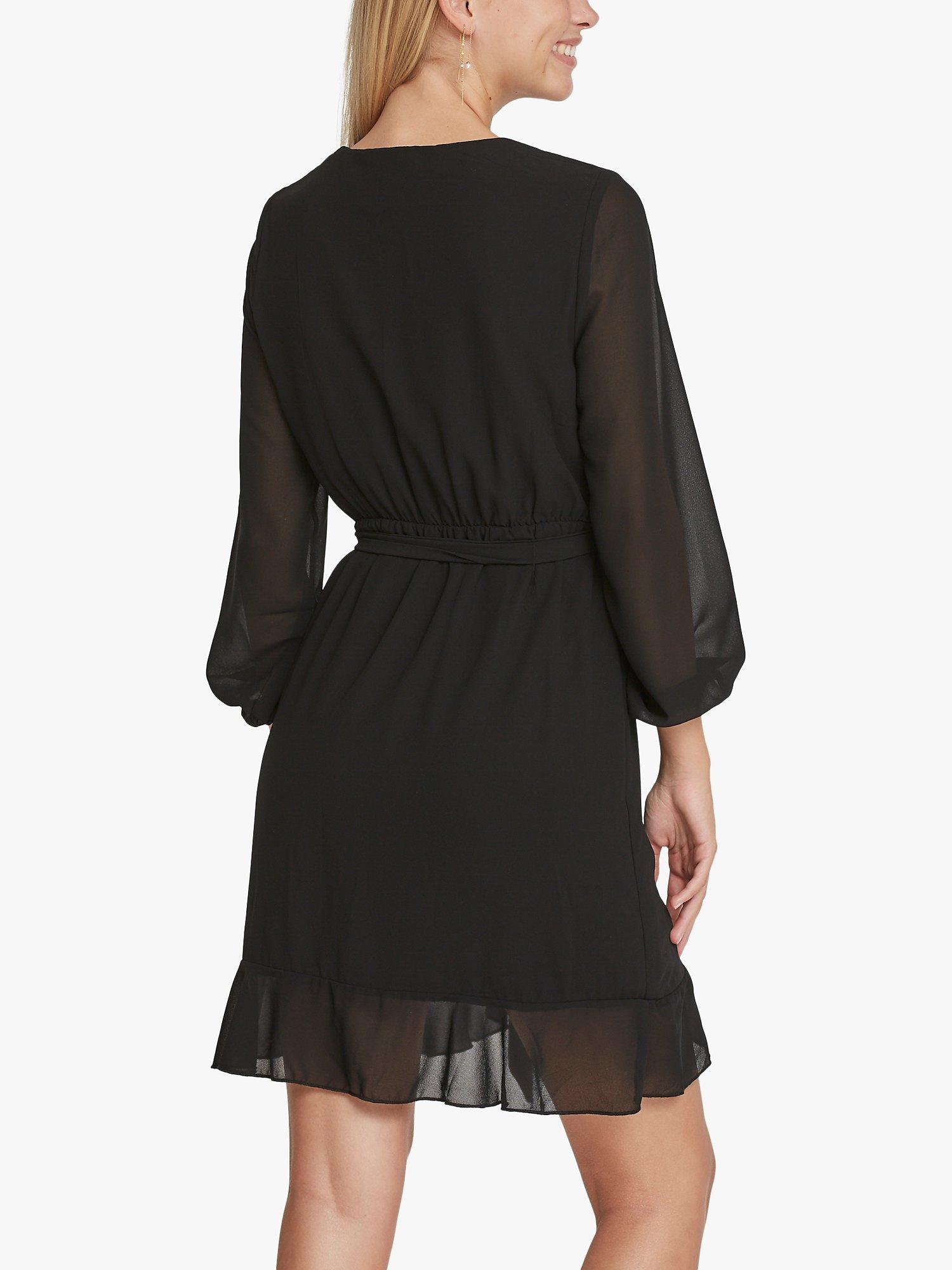 Product image 2 of 5, which shows Sisters Point New Greto Wrap Dress, Black, XS