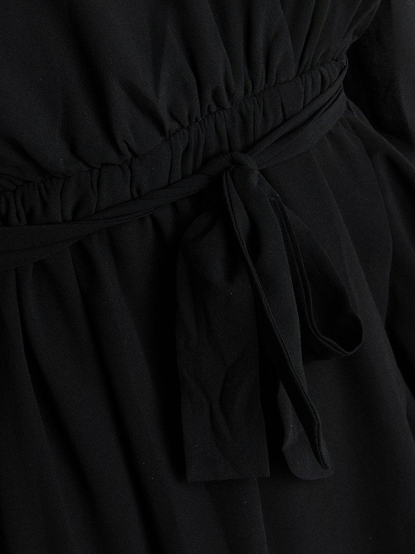 Product image 5 of 5, which shows Sisters Point New Greto Wrap Dress, Black, XS