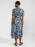 Hobbs Merle Leaf Print Midi Shirt Dress, Multi