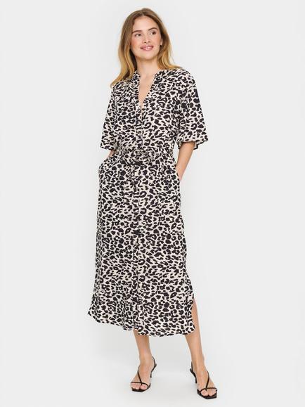 Saint Tropez Zazia Short Sleeve Button Maxi Dress, Nightsky Rawleo