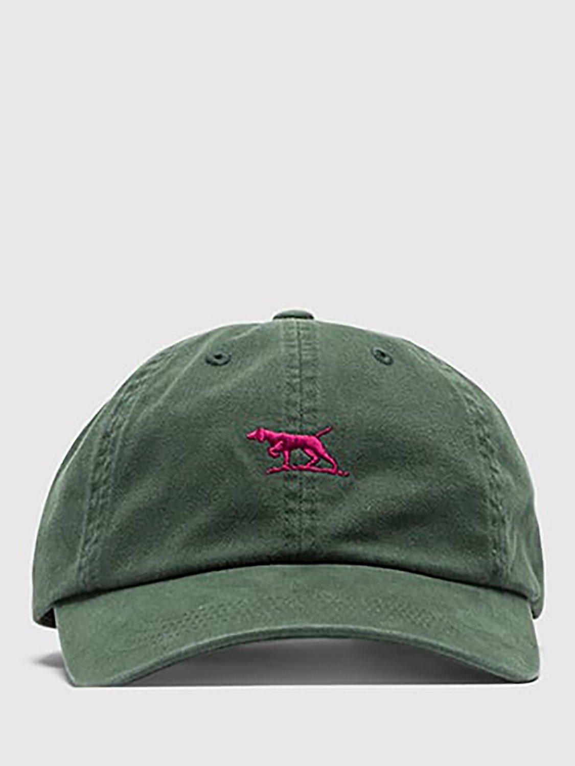 Product image 1 of 5, which shows Rodd & Gunn Gunn Cotton Cap, Dark Green/Magenta, One Size