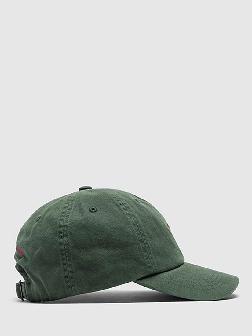 Product image 3 of 5, which shows Rodd & Gunn Gunn Cotton Cap, Dark Green/Magenta, One Size