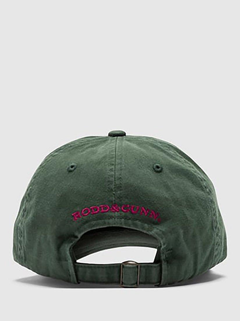 Product image 4 of 5, which shows Rodd & Gunn Gunn Cotton Cap, Dark Green/Magenta, One Size