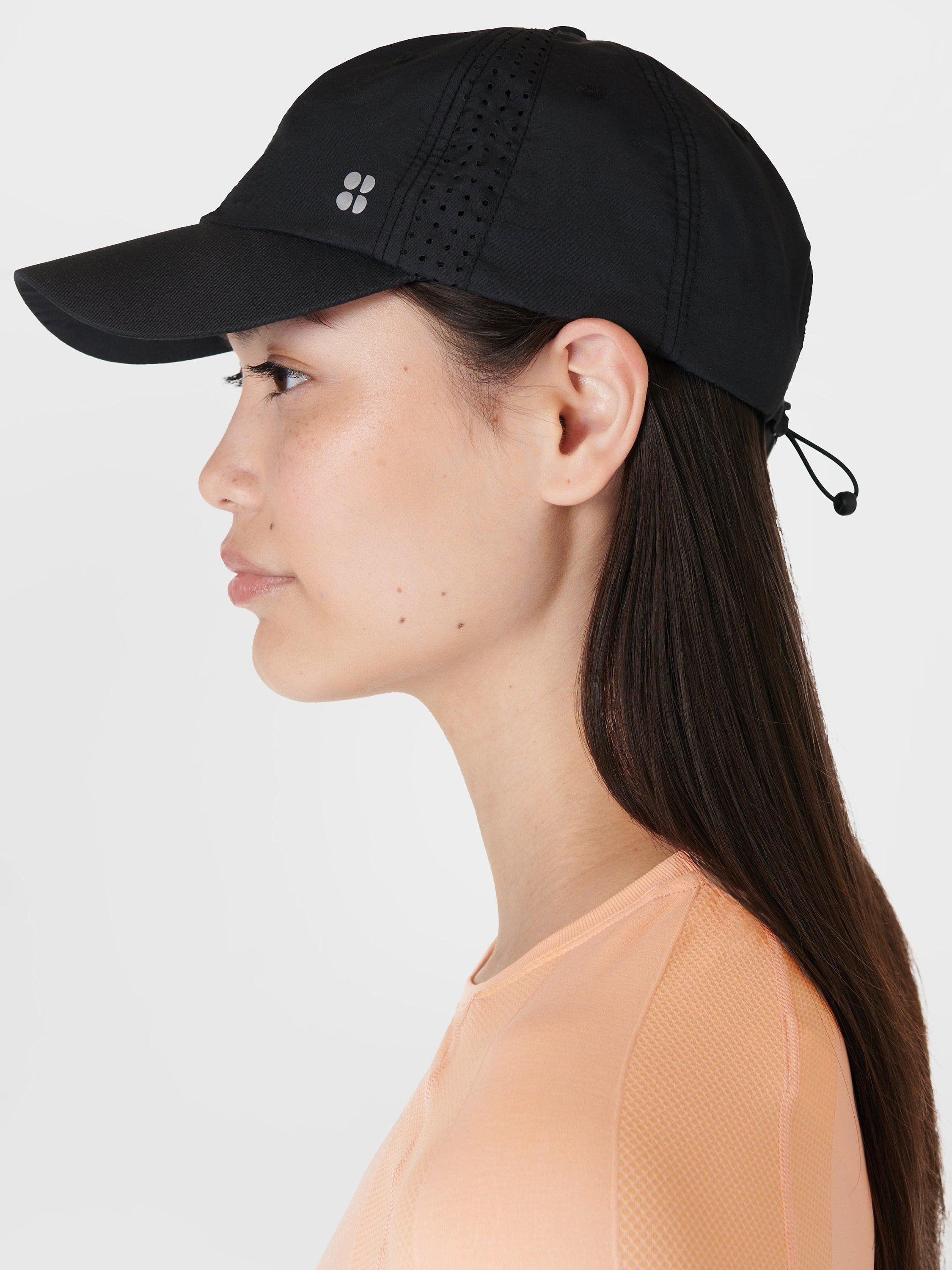 Product image 3 of 4, which shows Sweaty Betty Swiftie Pace Baseball Cap, Black