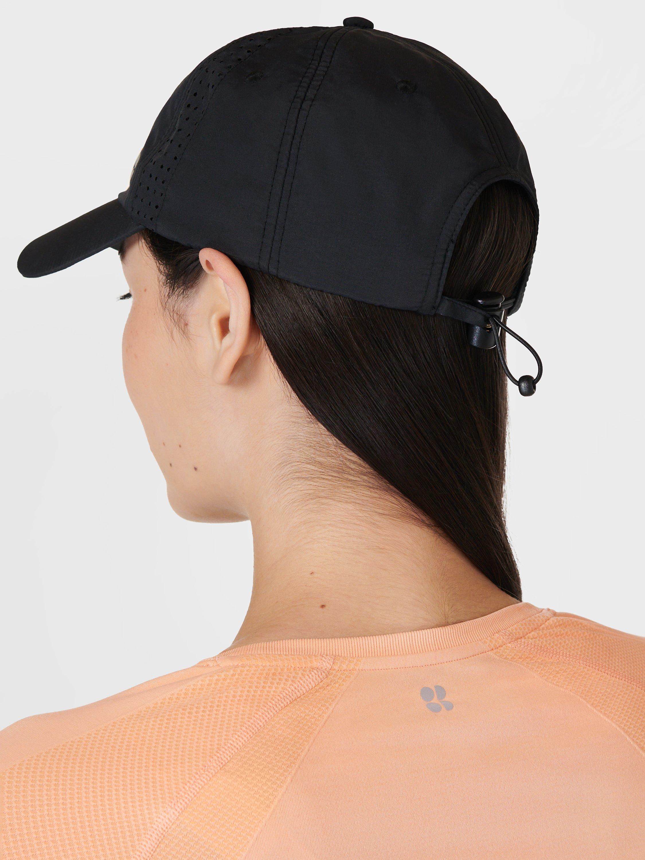 Product image 4 of 4, which shows Sweaty Betty Swiftie Pace Baseball Cap, Black