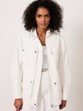 Mint Velvet Lightweight Utility Jacket, Ivory