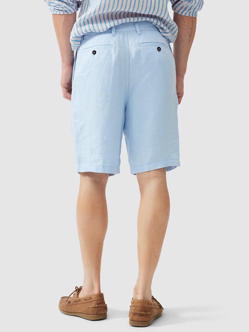 Rodd & Gunn Westlock Linen Relaxed Fit 9" Bermuda Shorts, Aquamarine, 28