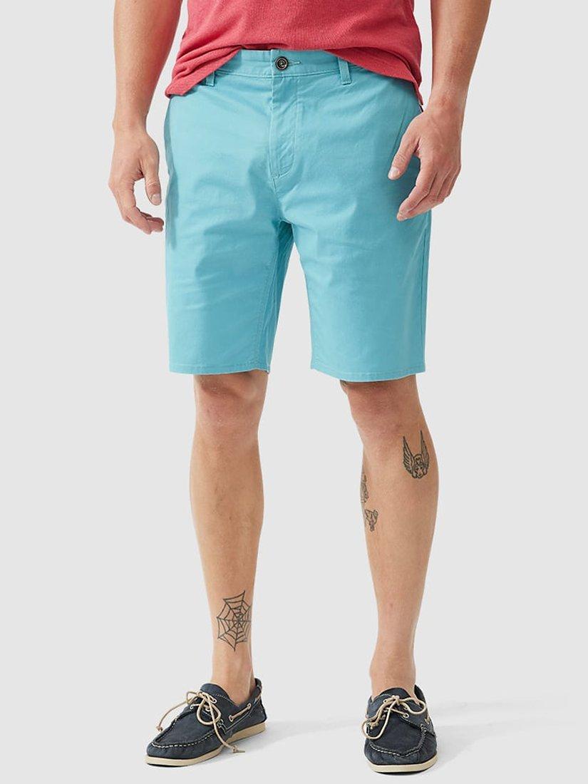 Rodd & Gunn North Thames Stretch Cotton Slim Bermuda Shorts, Turquoise